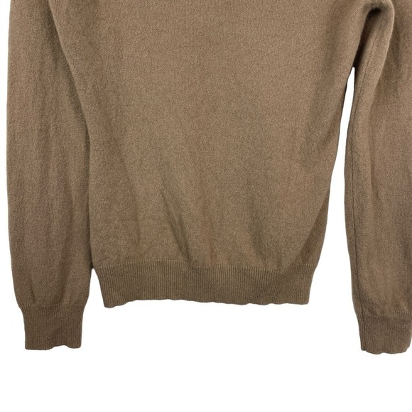 Ralph Lauren Purple Label Cashmere Turtleneck Pullover Sweater Brown Size M - Picture 3 of 9